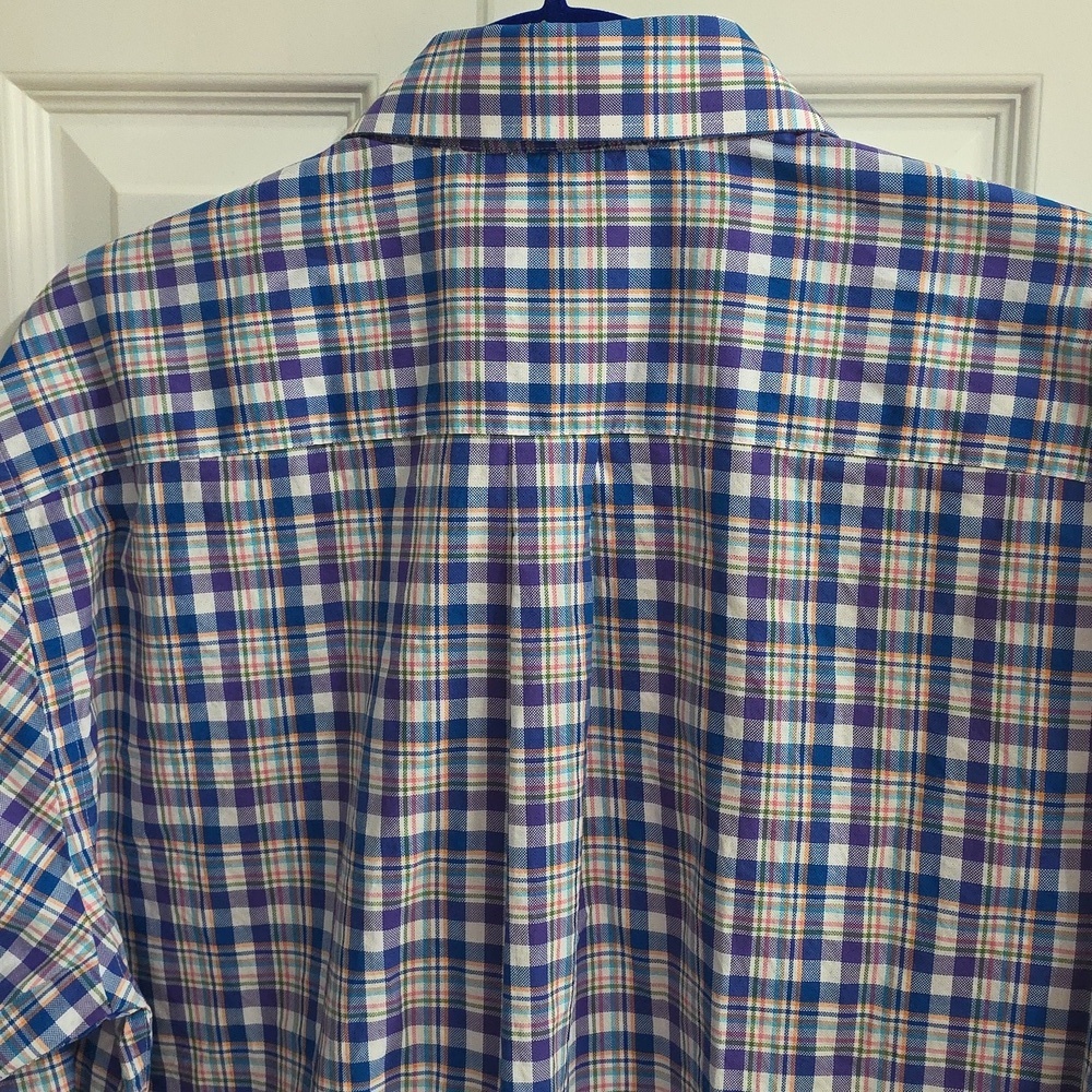 Peter Millar Set Of 2 100% Cotton Collared Button Down Long Sleeve Shirts Large - Picture 6 of 11